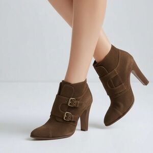 Moschino Brown Suede Bootie 38